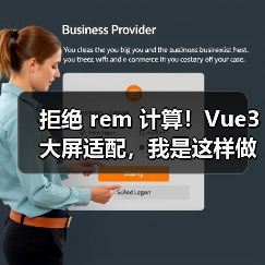 拒绝 rem 计算！Vue3 大屏适配，我是这样做的