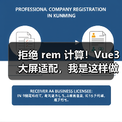 拒绝 rem 计算！Vue3 大屏适配，我是这样做的（图2）