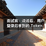 面试官：说说看，用户登录后拿到的 Token，你应该怎么存？存哪里？（图4）