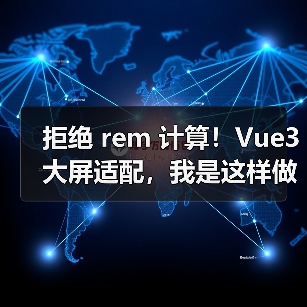 拒绝 rem 计算！Vue3 大屏适配，我是这样做的